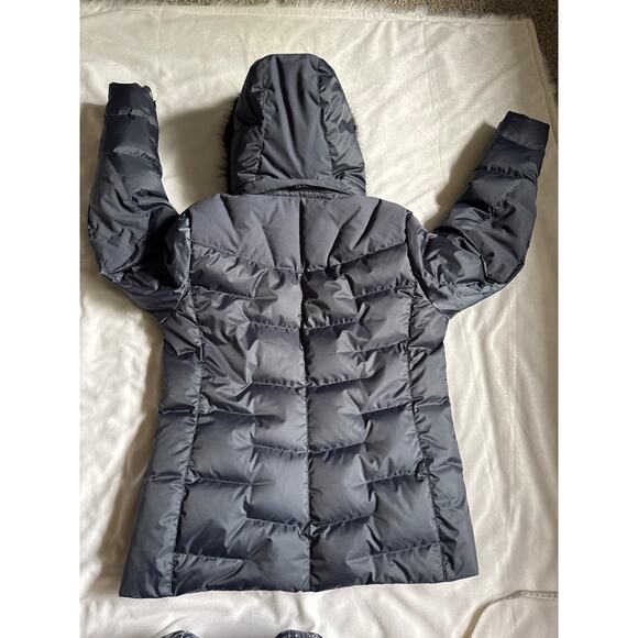Women's Navy Blue Falline Down Puffy Down Jacket 12 - Picture 5 of 6